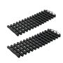 Set of 2 grip mats 60x21x2.8cm, black