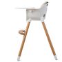 Baby high chair 57x57x83cm., light brown/cream color