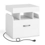 Bedside table 50x40x55cm., white