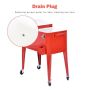 Cooling box 79x40x87cm., red color