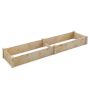 Raised bed 240x60x25cm., light brown