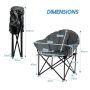Tourist chair 82x62x90cm., gray/black