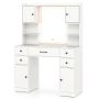 Dressing table 105.5x40x150cm., white