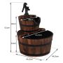 Garden fountain 44.5x44.5x61cm., brown/black