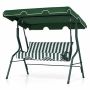 Garden swing 172x154x110cm., dark green/white