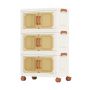 Bookcase 43.5x25x72.5cm., white/brown