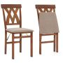 Set of 2 dining chairs 41x53x91cm, brown