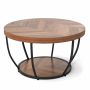 Coffee table 80x45cm., brown/black