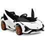 Children's electric car 108x63.5x40.5cm., white/black