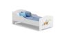 Children's bed Michas with mattress 144 cm x 75 cm x 63 cm, excavator