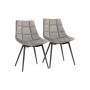 Dining Chair Set of 2 Grey