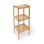 Bathroom shelf with 3 shelves 79x33x33cm., light brown