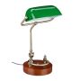 Table lamp 42x26x25cm., brown/dark green/gold color