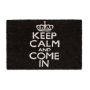 Doormat "Keep calm and come in" 60x40 cm., black