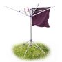 Clothes dryer 161x120x120cm., silver/white/purple