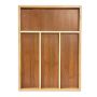Cutlery tray 4x25x34cm., light brown