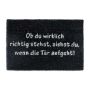 Doormat "Proverb" 40x60 cm., black