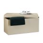 Bench with storage compartment 38x76x38cm., cream color