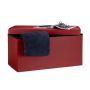 Bench with storage compartment 38x76x38cm., dark red