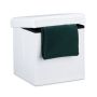 Folding seat with hinged lid 38x38x38cm., white