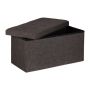 Folding bench 38x76x38cm., brown