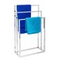 Towel rack 82.5x46x21cm., silver color