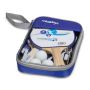 Table tennis set 27x18x4cm., blue/white/light brown