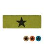 Doormat "Star" 75x25 cm., green color