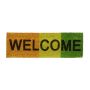 Doormat "Welcome" 75x25 cm., orange/yellow/green