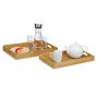 Set of 2 trays, light brown