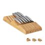 Knife tray 5x17x40cm., light brown
