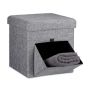Folding seat 38x38x38cm., gray