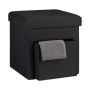 Folding seat with compartment 38x38x38cm., black