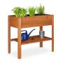 Raised bed 80x88x43.5cm, brown