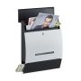 Mailbox 45x35x11cm., black/white