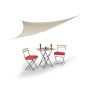 Triangular sun awning 350x350cm., beige