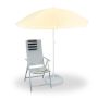 Sun umbrella 180cm., yellow/white