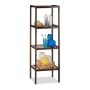 Bathroom shelf with 4 shelves 110x34.5x33cm., dark brown