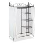 Wardrobe with cover 172x105x45cm., black/white