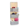 Hanging organizer with 3 compartments 94x33x12cm., gray/light brown