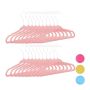 Clothes hangers 20pcs, light pink/silver color