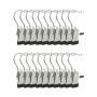 Hangers 20pcs, silver/black