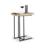 Side table 60x34x49.5cm., light brown/black
