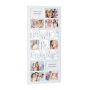 Collage of 10 photos 74.5x35x2cm., white color