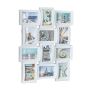 Collage of 12 photos 60.5x47.5x3.5cm., white color