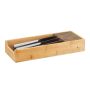 Knife tray 6.5x38x15.5cm., light brown/brown color
