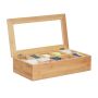 Tea bag organizer 9x36.5x20cm., light brown