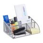 Writing instrument organizer 10.5x25.5x18 cm., silver color
