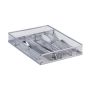 Cutlery tray 5x23.5x31.7cm., silver color