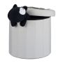 Folding seat with hinged lid 43x45x45cm., cream color
